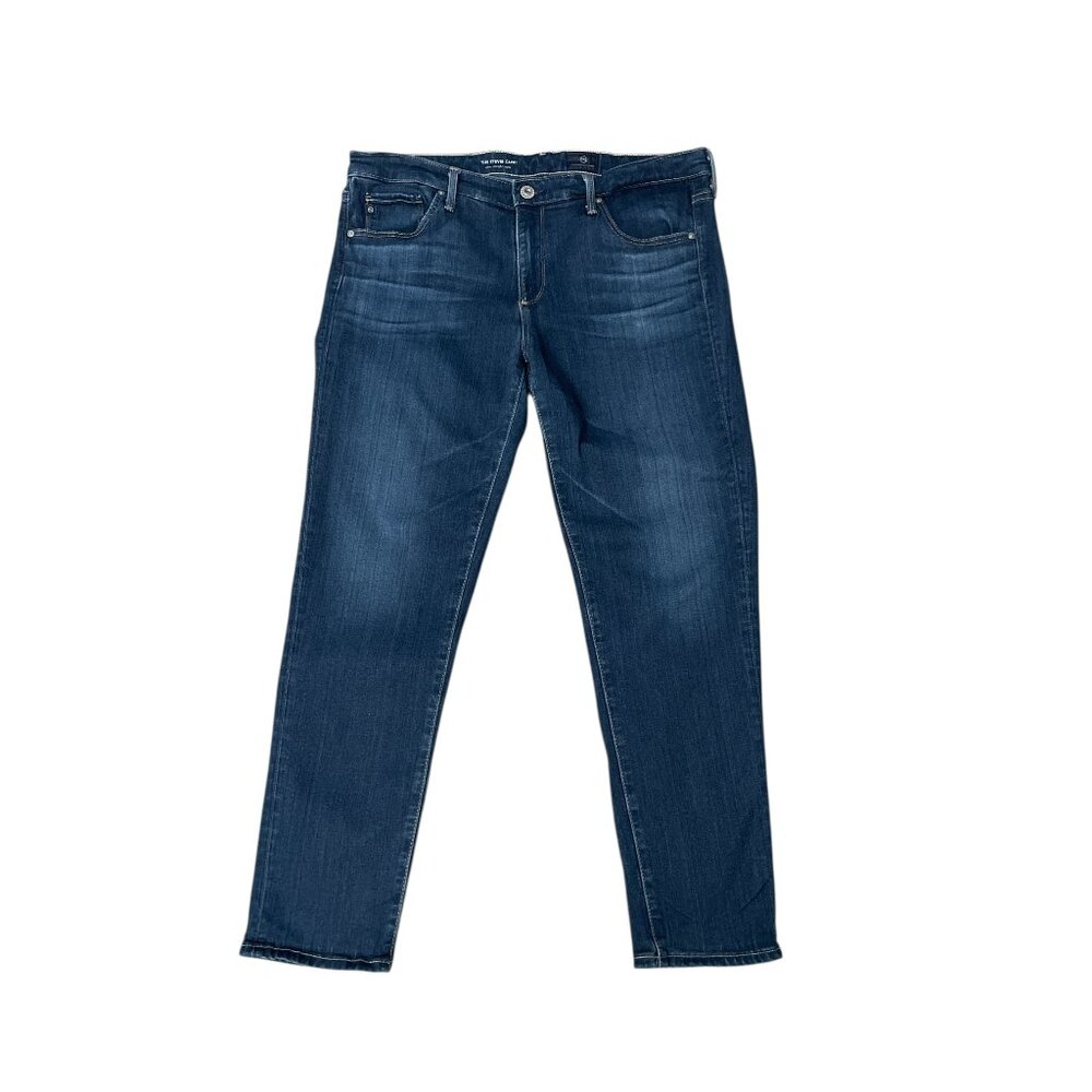 AG Adriano Goldschmied The Stevie Slim Straight Capri Denim Jeans Size 31x26 USA